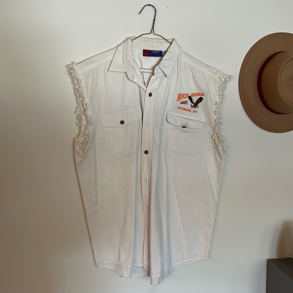 Bike Week Cut Off Jean Vest